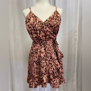 Wild Honey Pink Leopard Dress
